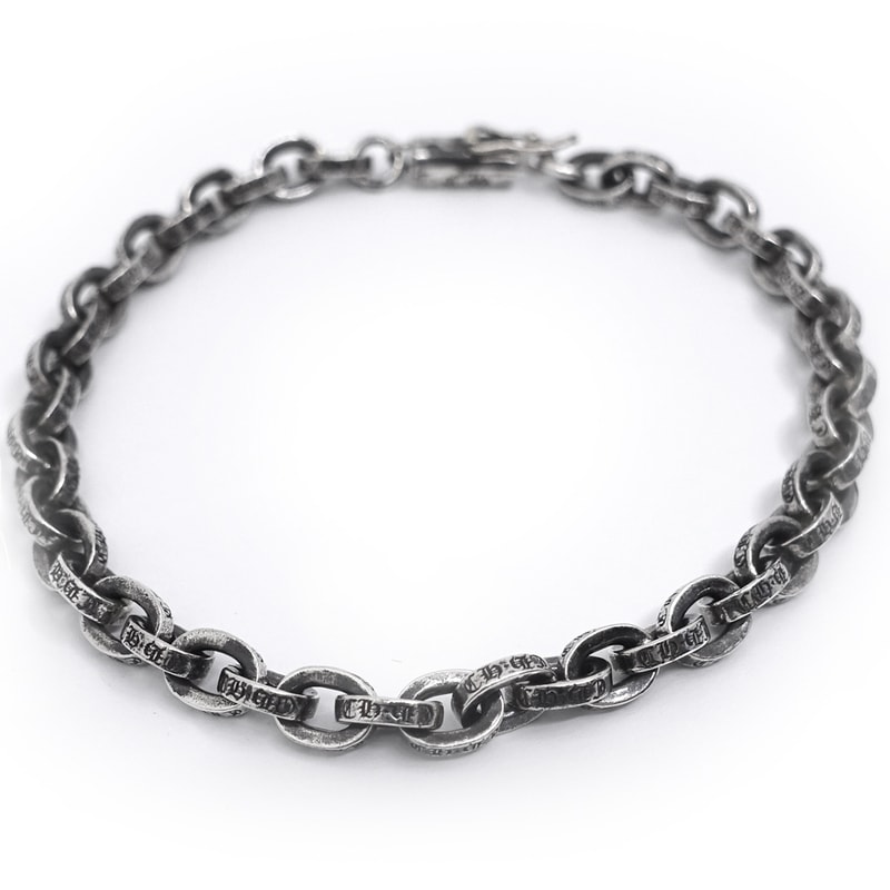 japan shop⭐︎ クロムハーツ　シルバーチェーン ブレスレット Chrome Hearts クロムハーツ 925 クラシックチェーン 13リンク