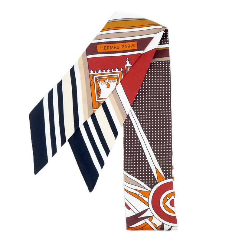 栄】【HERMES】エルメス ツイリー ジョージワシントンの馬車 デタイユ