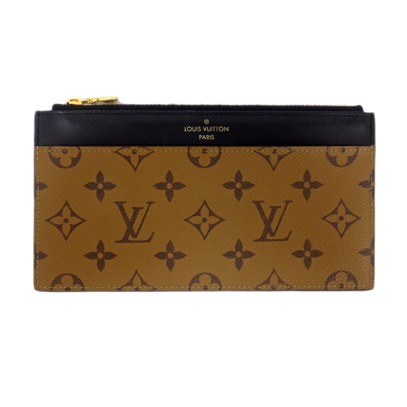 LOUISVUITTON　モノグラムリバーススリムパース 天白】【LOUIS VUITTON】ルイヴィトン スリムパース モノグラム
