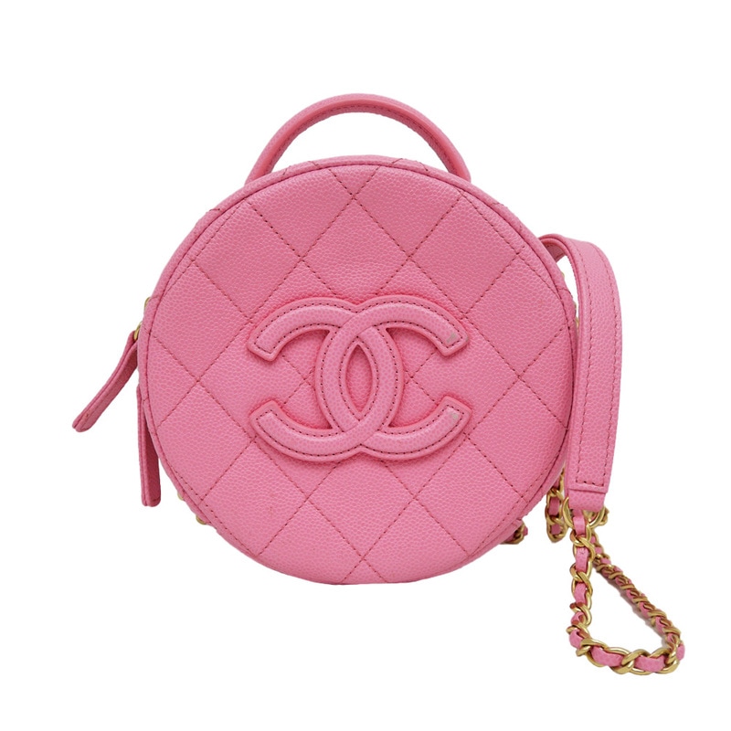 名東】【CHANEL】シャネル バニティ チェーンショルダーバッグ ピンク