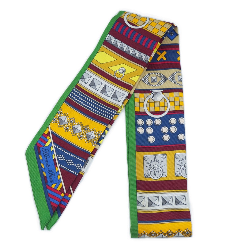 �ڱɡۡ�HERMES�ۥ���᥹ Colliers de Chiens ���ꥨ�ɥ����� �ĥ��꡼ �������� ���륯100�� �ޥ�����顼 ��ʪ ����¾ Ȣ����š�