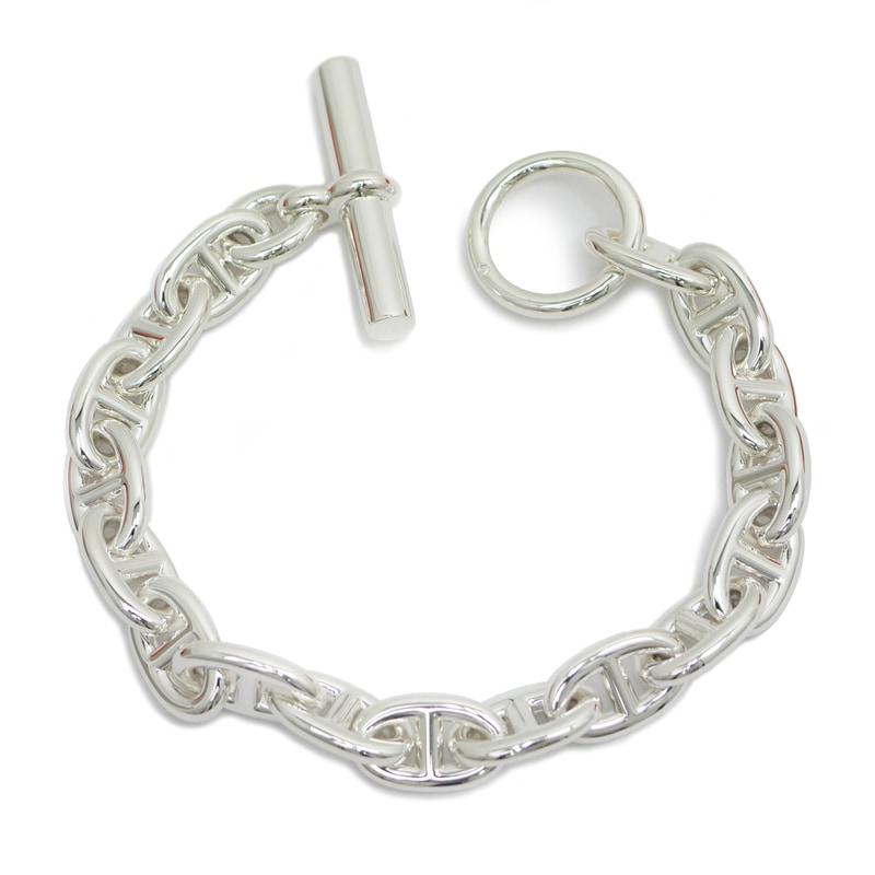 名東】【HERMES】エルメス シェーヌダンクル MM ブレスレット 17コマ