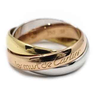 �ڱɡۡ�CARTIER�ۥ���ƥ��� K18YG WG PG �ȥ�˥ƥ� 3���顼 ��� ���� 750YG ���奨�꡼ ��ǥ����� ��� �϶�ڻž夲�ѡۡ���š�