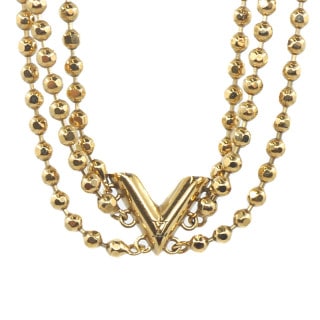 �ڱɡۡ�LOUIS VUITTON�ۥ륤�����ȥ� ���ꥨ �����󥷥��V �ͥå��쥹 �ڥ����� ���硼���� ������� ��42cm ��12.5g ��ʪ ������ Ȣ����š�