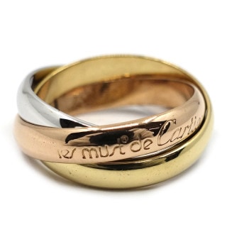 �ڱɡۡ�CARTIER�ۥ���ƥ��� K18YG WG PG �ȥ�˥ƥ� 3���顼 ��� ���� 750YG ���奨�꡼ ��ǥ����� ��� �϶�ڻž夲�ѡۡ���š�