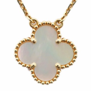 ��ŷ��ۡ�VAN CLEEF&ARPELS�ۥ����󥯥꡼�� ������ơ�������ϥ�֥�ڥ����� �ޥ������֥ѡ��� 750YG �ͥå��쥹 ���奨�꡼ VCARA45900����š�