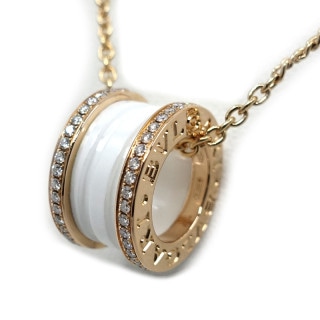 �ڱɡۡ�BVLGARI�ۥ֥륬�� K18PG B-Zero1 �ӡ�������� �ͥå��쥹 750PG ��������� ����ߥå�  �ۥ磻�� ���奨�꡼ �ڥ����ȡڻž夲�ѡۡ���š�