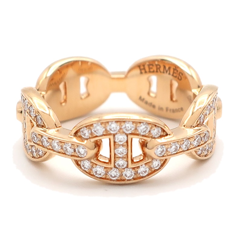 天白】【HERMES】エルメス リング 指輪 シェーヌ ダンクル アンシェネ
