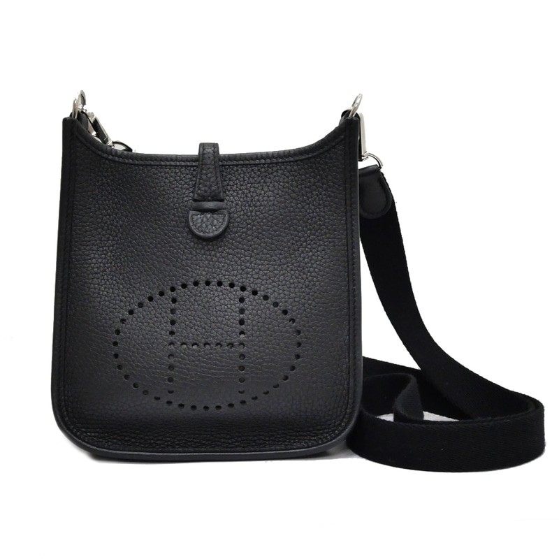 名東】【HERMES】エルメス エブリンTPM 16 アマゾン ブラック シルバー