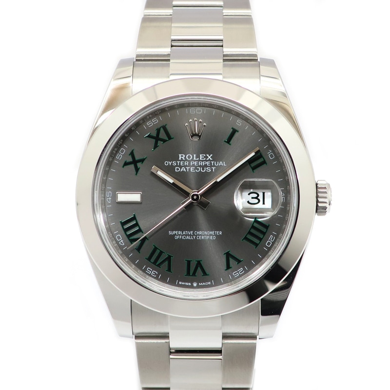 ��ŷ��ۡ�ROLEX�ۥ���å��� �ǥ��ȥ��㥹�� 41 126300 ������ ���졼�� SS ���������� 2025ǯ����� ��ư���� ��󥺡���š�