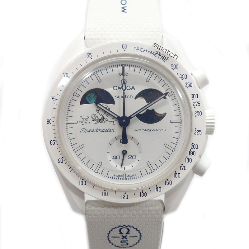 ��ŷ��ۡ�OMEGA��SWATCH�ۥ��ᥬ�ߥ������å� �ࡼ�󥹥����å� �ߥå���� �ȥ� �������ե����� SO33W701L �ۥ磻�� ���̡��ԡ� �������� ����ӻ��סڿ��ʡۡ�̤���ѡۡ���š�