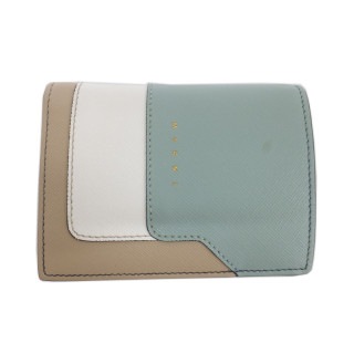 ��ŷ��ۡ�MARNI�ۥޥ�� �ߥ˥�����å� BI-FOLD WALLET PFMO054UI LV520 �ߥ�ȥ��꡼�� �١����� ����ѥ��ȥ�����å� ���ۡ���š�