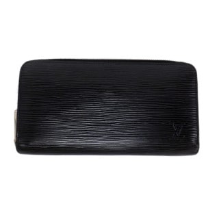 ��ŷ��ۡ�LOUIS VUITTON�ۥ륤�����ȥ� ���åԡ�������å� ���� �Υ�� �饦��ɥե����ʡ� M60072 �쥶�� Ĺ���� �֥�å�����š�