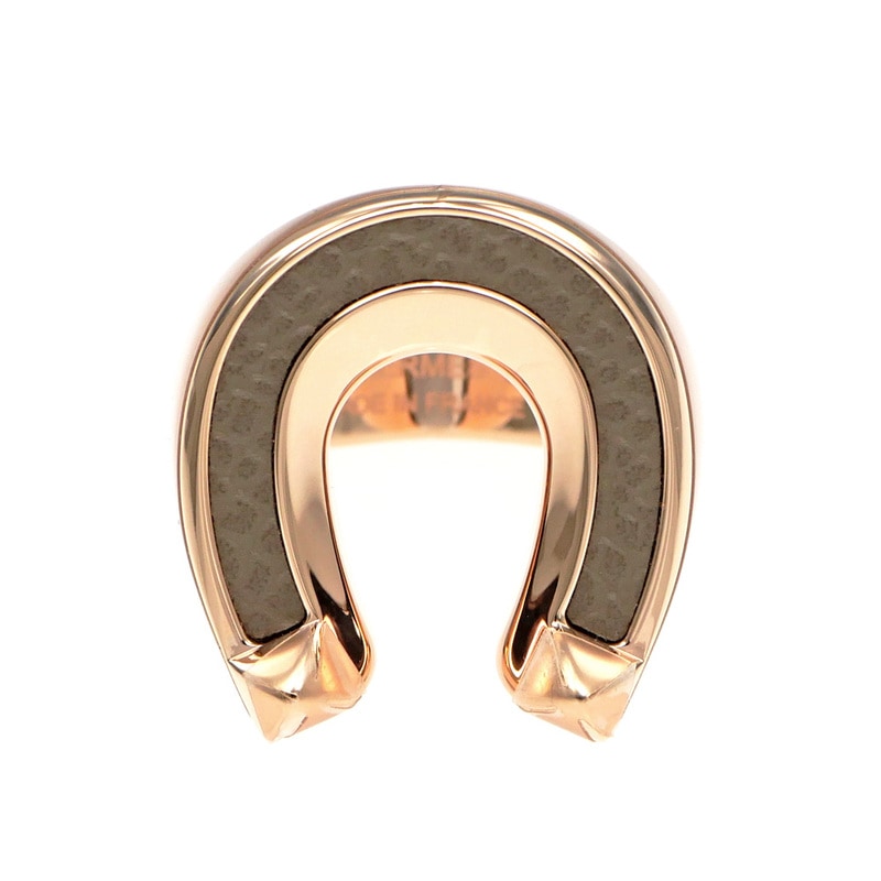 名東】【HERMES】エルメス ジョケットリング GM サイズ53 エトゥープ