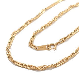 【天白】【JEWELRY】 ネックレス 喜平 ミニキヘイ 約40cm 約7g スクリュー K18YG 750 YG イエローゴールド 造幣局検定マーク ホールマーク 洗浄済 【中古】