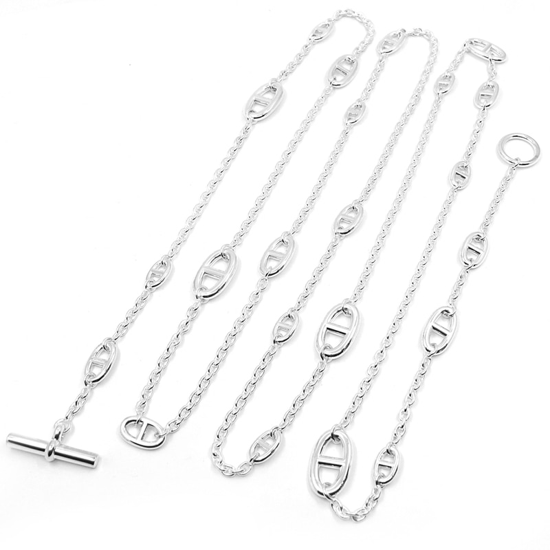 �ڱɡۡ�HERMES�ۥ���᥹ Ag925 �������̥��󥯥� �ե����ɡ��� 160 �ͥå��쥹  SV925 ����С� ���� ��ǥ����� ��� ���奨�꡼�ڿ��ʡۡ�̤���ѡۡ���š�