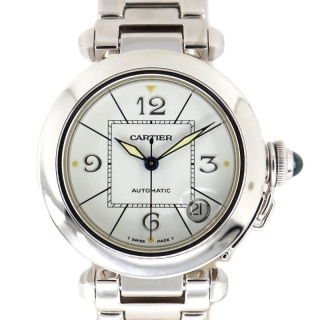 �ڱɡۡ�CARTIER�ۥ���ƥ��� �ѥ���C W30145M9 �ӻ��� 750WG K18 WG �ۥ磻�ȥ������ ��ư���� ��󥺡���š�