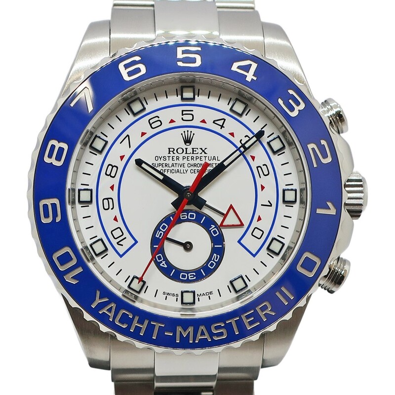 ��ŷ��ۡ�ROLEX�ۥ���å��� ��åȥޥ�����2 116680 �ۥ磻�� �֥롼 ������ SS ��� �ӻ��� ��ư���� 2017ǯ �ݾڽ��դ��ڻž夲�Ѥߡۡ���š�