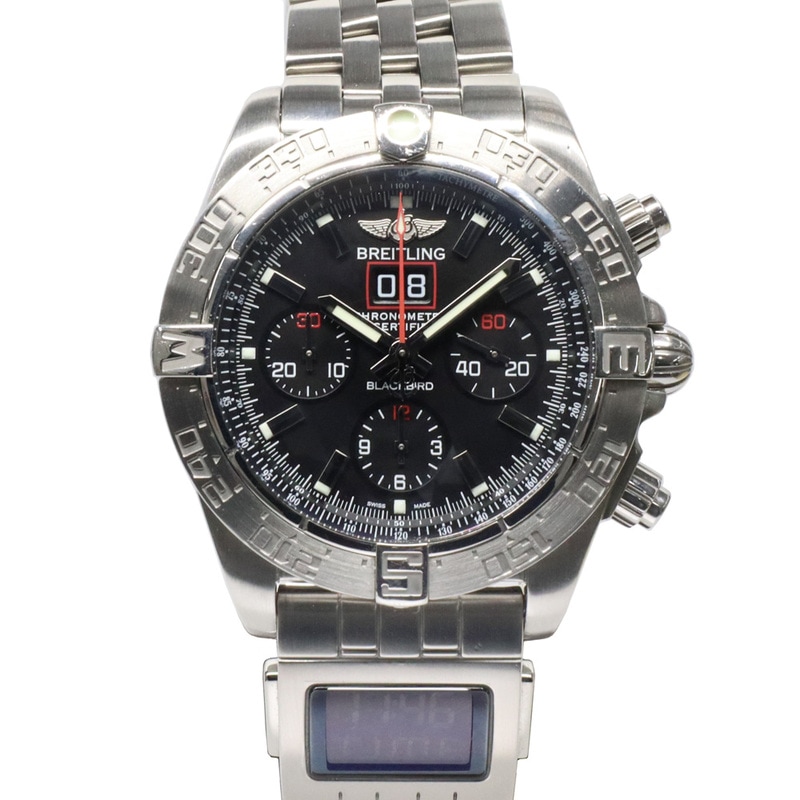 ��̾�Ų��ۡ�BREITLING�ۥ֥饤�ȥ�� �����Υޥå� �֥�å��С��� A44360 �֥�å� SS �����Υ���� ��ư�� QZ ����ӻ��� �ˡ���š�