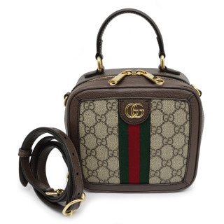 ��̾��ۡ�GUCCI�ۥ��å� ���ե��ǥ��� �ߥ˥ȥåץϥ�ɥ� 772157 GG���ץ꡼�� �ϥ�� �������� 2WAY �Хå� �١����� �֥饦�� ��ǥ���������š�