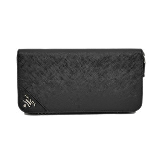 ��̾��ۡ�PRADA�ۥץ�� �饦��ɥե����ʡ�Ĺ���� �֥�å� �� ����С���� ������å� ���ե������� 2ML317 ��ʪ����š�