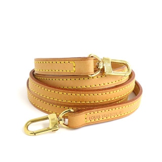 【名古屋】【LOUIS VUITTON】ルイヴィトン  ショルダーストラップ ヌメ革 ゴールド金具 バッグ用 斜め掛け 【中古】