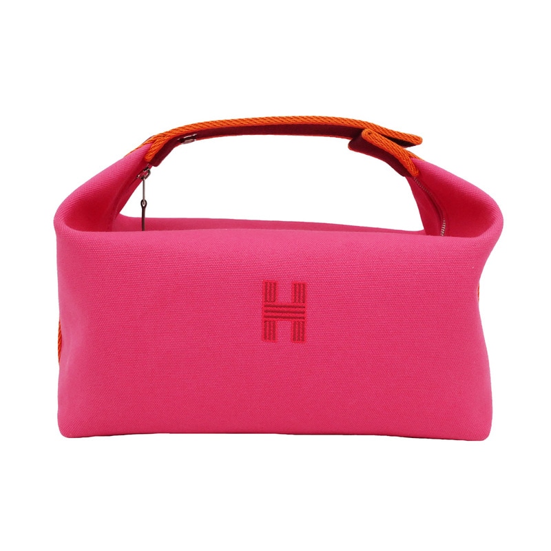 新品未使用　エルメス　ブリッドアブラック　pm ピンク　ハイビスカス 名東】【HERMES】エルメス ブリッドアブラックPM ハンドバッグ ポーチ