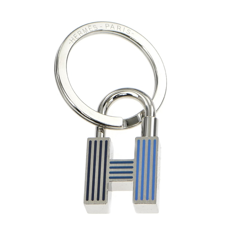 名東】【HERMES】エルメス カデナ クイズ レインボー キーリング