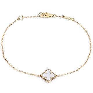 �ڱɡۡ�VAN CLEEF&ARPELS�ۥ����󥯥꡼�ա������ڥ� K18YG ���������ȥ���ϥ�֥� �֥쥹��å� 750YG ���奨�꡼ MOP VCARF68800����š�