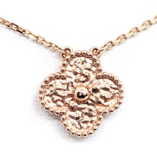�ڱɡۡ�VAN CLEEF&ARPELS�ۥ����󥯥꡼�ա������ڥ� K18PG ������ơ�������ϥ�֥� �ͥå��쥹 �ƥ������㡼�� �ߥ⥶ 750PG ���奨�꡼ VCARN9ZS00����š�