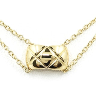 �ڱɡۡ�CHANEL�ۥ���ͥ� K18YG ��������å��� �ͥå��쥹 ���֥�������� �ޥȥ�å� ����ƥ��� 750YG ���奨�꡼����š�