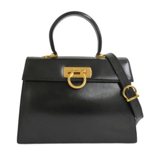 ��̾�Ų��ۡ�FERRAGAMO�ۥե��饬�� ��������� 2way�Хå� �쥶�� �֥�å� ������ɶ�� �ϥ�ɥХå� ���������Хå� �� ��ǥ���������š�