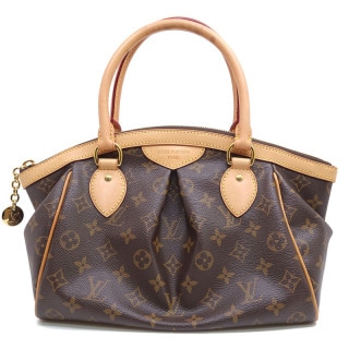 �ڱɡۡ�LOUIS VUITTON�ۥ륤�����ȥ� �ƥ�������PM M40143 ��Υ���� �֥饦�� GD��� �ϥ�ɥХå� ��ǥ����� ��¸�ޡ���š�