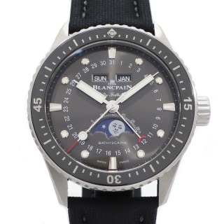 ��ŷ��ۡ�BLANCPAIN�ۥ֥��ѥ� �ե��եƥ��ե����ॹ�Х��������� ����ץ꡼�ȥ������� �ࡼ��ե����� 5054-1110-B52A 43mm ��ƥ����졼 ��� �ӻ��� ��ư������š�