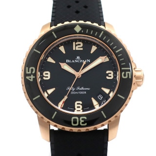 ��ŷ��ۡ�BLANCPAIN�ۥ֥��ѥ� �ե��եƥ��ե����ॹ �����ȥޥƥ��å� 5010-36B30-B64A 42.3mm �֥�å� ��С� K18��åɥ������ ��� �ӻ��� ��ư������š�