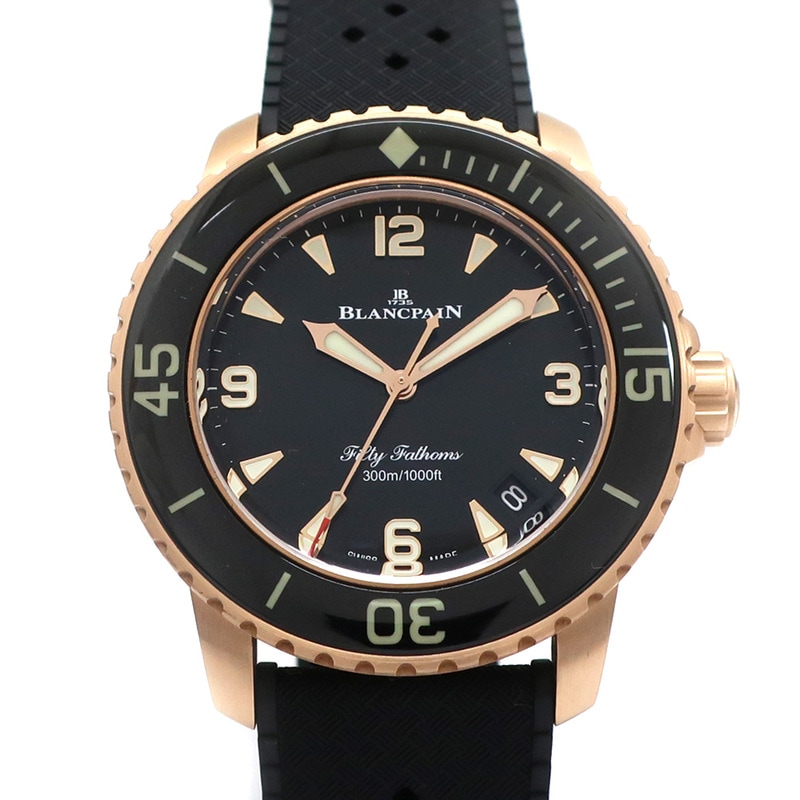 ��ŷ��ۡ�BLANCPAIN�ۥ֥��ѥ� �ե��եƥ��ե����ॹ �����ȥޥƥ��å� 5010-36B30-B64A 42.3mm �֥�å� ��С� K18��åɥ������ ��� �ӻ��� ��ư������š�