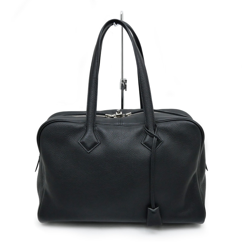 名東】【HERMES】エルメス ヴィクトリア フールトゥ 35 ブラック