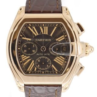 �ڱɡۡ�CARTIER�ۥ���ƥ��� �����ɥ����������Υ���� W62042Y5 �֥饦�� �ӻ��� 750 K18 PG �ԥ󥯥������ �쥶�� ��ư���� ��󥺡���š�