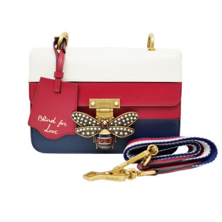 ��̾��ۡ�GUCCI�ۥ��å� ��������ޡ�����å� BEE ���������Хå� �ۥ磻�� ��å� �֥롼 ������ɶ�� 476542 ��ǥ���������š�