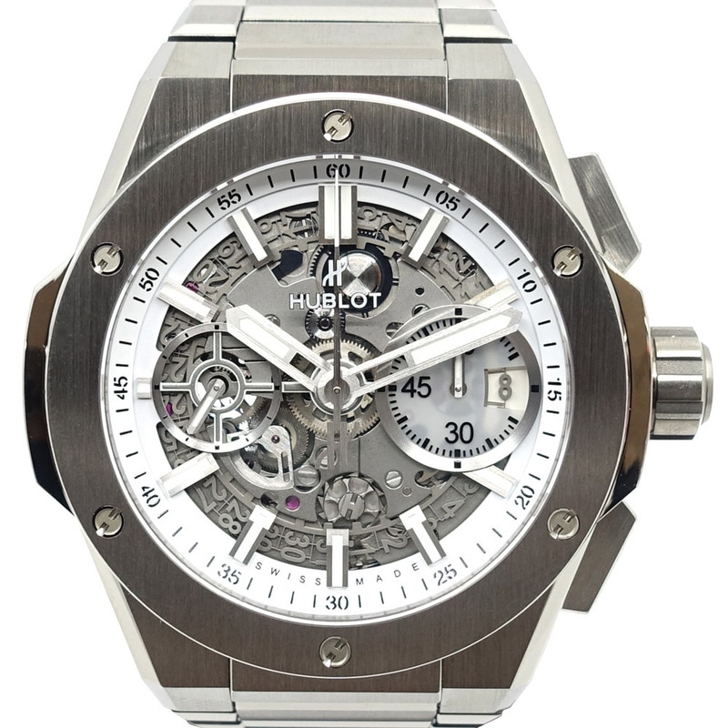 �ڱɡۡ�HUBLOT�ۥ��֥� �ӥå��Х� ����ƥ��졼�ƥå� 42mm 451.NX.1170.NX ������ ������ȥ�� �����Υ���� ��ư���� ��� �����ڿ��ʡۡ�̤���ѡۡ���š�