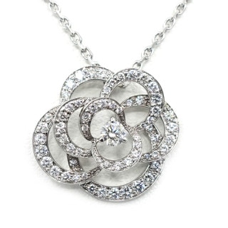 �ڱɡۡ�CHANEL�ۥ���ͥ� K18WG ����ꥢ 1P������ �ѥ��������� �ڥ����ȥͥå��쥹 ���奨�꡼ ��ǥ���������š�