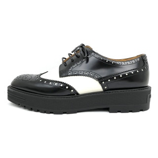 ��̾��ۡ�CHRISTIAN DIOR�ۥǥ������� TEDDY D �����ӡ����塼�� ������37 1/2 D �֥�å� �ۥ磻�� KDB854ACA11X375 ��ǥ����� �� ���ڿ��ʡۡ�̤���ѡۡ���š�