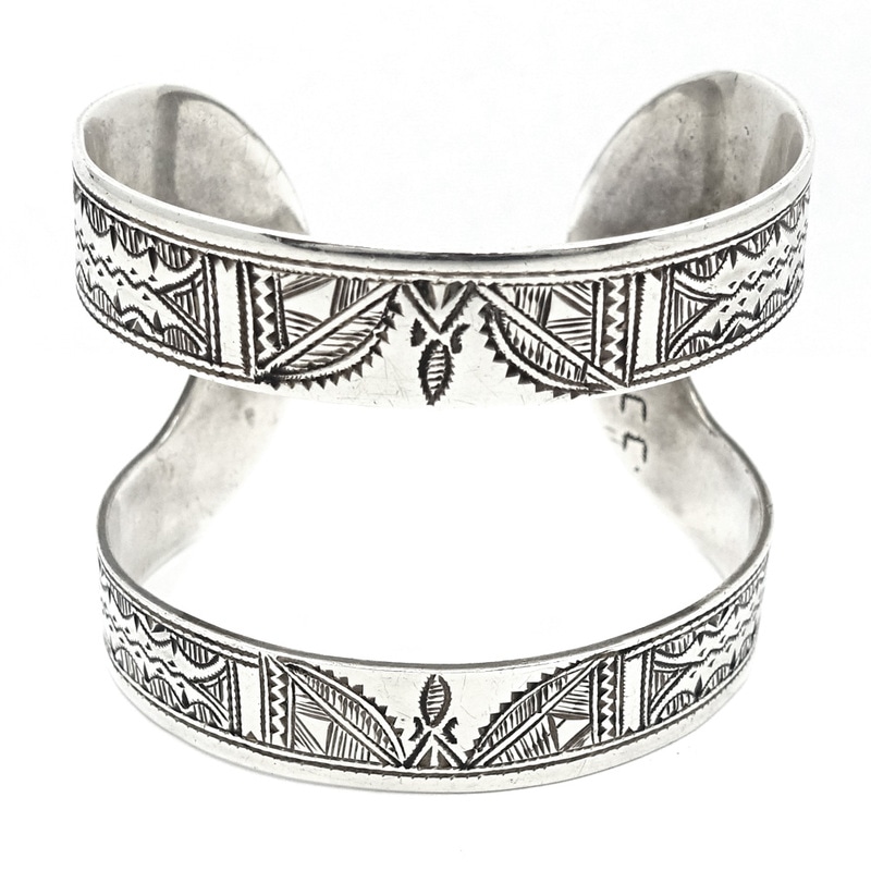 栄】【HERMES】エルメス ブレスレット トゥアレグ バングル Ag925