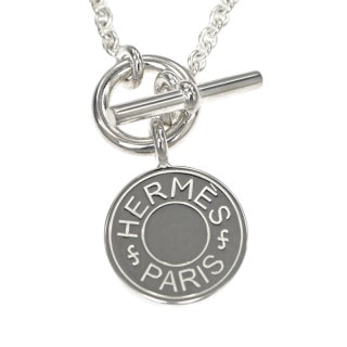 ��̾��ۡ�HERMES�ۥ���᥹ �ͥå��쥹 ���ߥ��å� ���ꥨ ��������֥ꥹ �ڥ����� ����С� Ag925 40cm ���������꡼ ��ʪ����š�