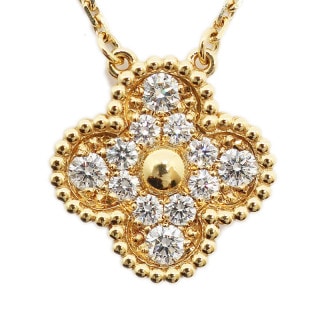 ��ŷ��ۡ�VAN CLEEF&ARPELS�ۥ����󥯥꡼�ա������ڥ� ������ơ�������ϥ�֥�ڥ����� ������ 750YG ���奨�꡼ VCARA45300 �ͥå��쥹����š�