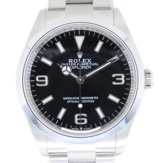 【栄】【ROLEX】ロレックス エクスプローラー1 124270 ブラック 腕時計 SS 自動巻き メンズ【中古】