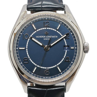 ��ŷ��ۡ�VACHERON CONSTANTIN�ۥ���������󥳥󥹥��󥿥� �ե��եƥ������å��� 4600E/000A-B487 SS �쥶�� �֥롼 ��ư���� ��� �ӻ��� �ݾڽ��դ�����š�