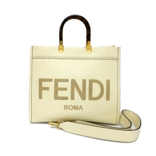 ��ŷ��ۡ�FENDI�ۥե���ǥ� ���󥷥㥤�� �ߥǥ����� �ۥ磻�� �١������ ���� �ȡ��ȥХå� �٤ùåϥ�ɥ� 8BH386 �����š�