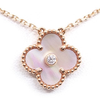 �ڱɡۡ�VAN CLEEF��ARPELS�ۥ����󥯥꡼�ա������ڥ� K18PG ������ơ�������ϥ�֥� �ͥå��쥹 VCARPMOP00 �ԥ� MOP 2025ǯ�ۥ�ǡ����� 750PG ���奨�꡼����š�