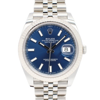 ��̾�Ų��ۡ�ROLEX�ۥ���å��� �ǥ��ȥ��㥹�� 41 126334 ������ �֥饤�ȥ֥롼 SS WG ��ư���� ��� ����ӥ꡼ �ݾڽ��դ� 2025ǯ����š�